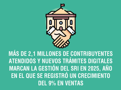 Ver la noticia MÁS DE 2,1 MILLONES DE CONTRIBUYENTES ATENDIDOS Y NUEVOS TRÁMITES DIGITALES MARCAN GESTIÓN DEL SRI