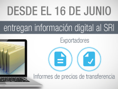 DESDE JUNIO DOS GRUPOS DE CONTRIBUYENTES ENTREGAN AL SRI SU INFORMACIÓN EN FORMATO DIGITAL