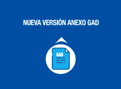 DISPONIBLE NUEVA VERSIÓN DEL ANEXO GAD