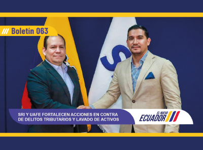 SRI Y UAFE FORTALECEN ACCIONES EN CONTRA DE DELITOS TRIBUTARIOS Y LAVADO DE ACTIVOS