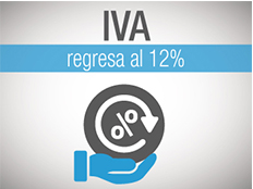 TARIFA DE IVA RETORNA AL 12%
