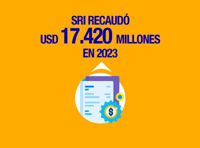 RECAUDACIÓN TRIBUTARIA DE 2023 CERRÓ EN USD 17.420 MILLONES