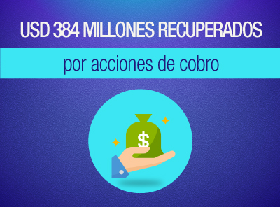 SRI RECUPERA USD 384 MILLONES COMO RESULTADO  DE ACCIONES DE COBRO
